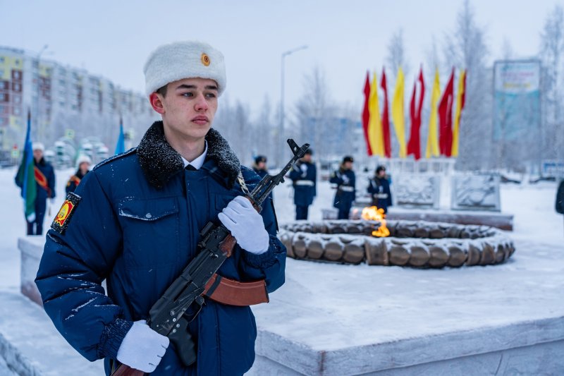 В Нягани соединились части Вечного огня!